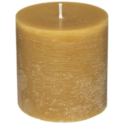 atmosphera Velas>Vela Rústica Amarilla 6.7x7Cm