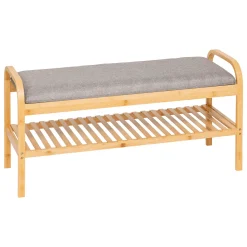 Zapateros>Zapatera con banco COSY de bambú