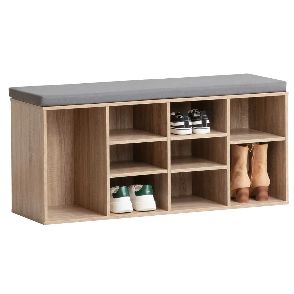 5five Zapateros>Zapatero Banco Con 8 Estantes Extraíbles