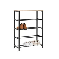 Zapateros>Zapatero Con 4 Estantes 63x30x90.5Cm