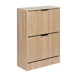 Zapateros>Zapatero Con Dos Cajones 80x24x60cm