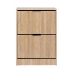 Zapateros>Zapatero Con Dos Cajones 80x24x60cm