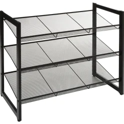 Zapateros>Zapatero De Metal Negro