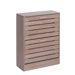 Zapateros>Zapatero Gris Con 2 Cajones 84cm