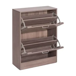 Zapateros>Zapatero Gris Con 2 Cajones 84cm