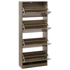 Zapateros>Zapatero Marrón Con 4 Cajones