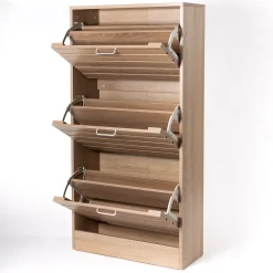 Zapateros>Zapatero natural Ccn 3 cajones 120cm